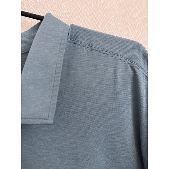 Lululemon Mens size XXL Blue Evolution Short-Sleeve Polo Shirt Blue - Picture 5 of 7